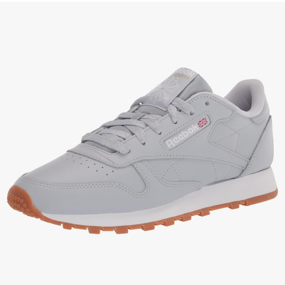 Reebok classic Leather grey gum sole sneakers